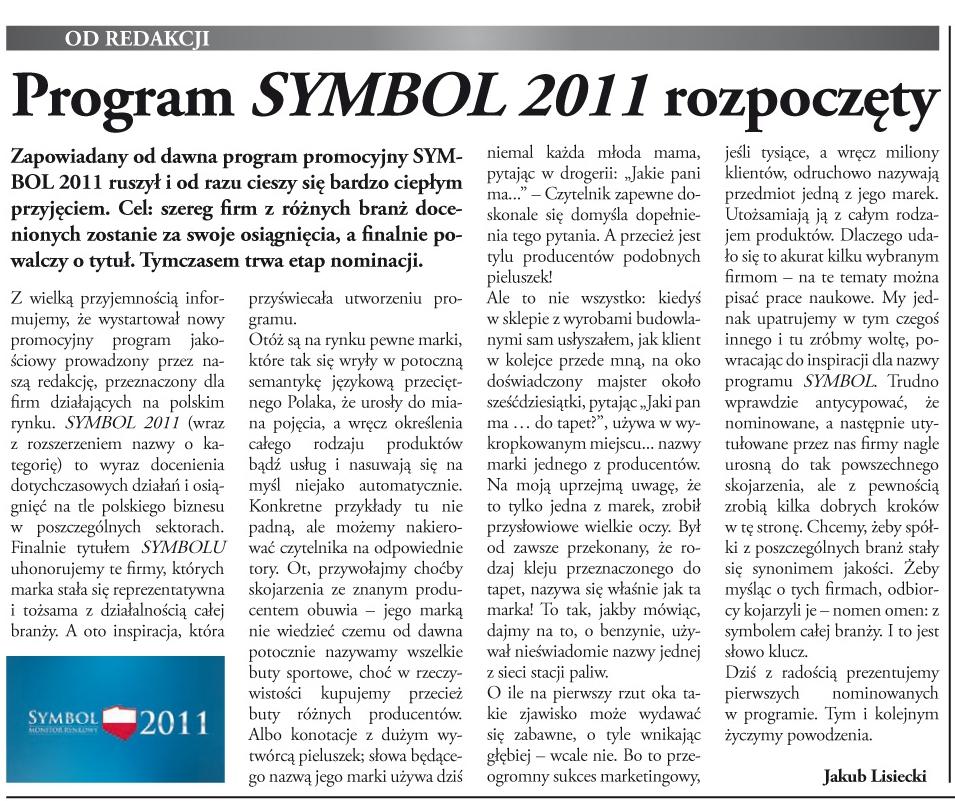 Program SYMBOL 2011